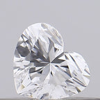 Diamante Naturale Taglio Cuore 0.19ct VG/EX D VVS1 - GIA - 3.48x4.04x2.36mm