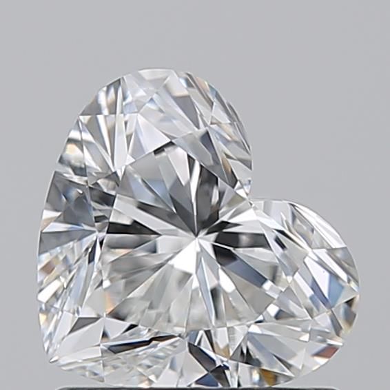 Diamante Naturale Taglio Cuore 1.05ct EX/EX F VVS1 - GIA - 6.18x7.15x4.06mm