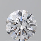 Diamante Naturale Taglio Brillante 0.65ct 3EX D VVS2 - GIA - 5.54x5.51x3.46mm