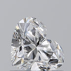 Diamante Naturale Taglio Cuore 0.7ct VG/EX E VVS2 - GIA - 5.12x6.15x3.79mm