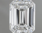 Diamante Naturale Taglio Smeraldo 0.88ct VG/EX F VVS2 - GIA - 6.15x4.57x3.11mm