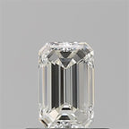 Diamante Naturale Taglio Smeraldo 0.5ct VG/EX J VVS2 - GIA - 5.86x3.68x2.48mm