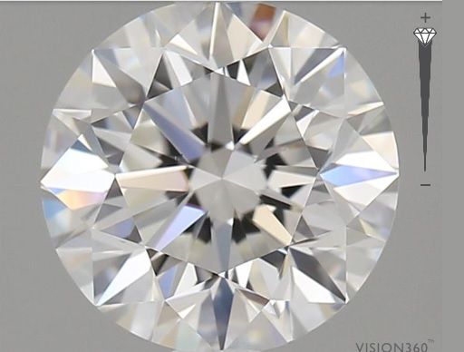 Diamante Naturale Taglio Brillante 1.2ct 3EX F VS1 - GIA - 6.68x6.74x4.28mm