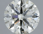 Diamante Naturale Taglio Brillante 0.65ct 3EX J VS2 - IGI - 5.44x5.47x3.44mm