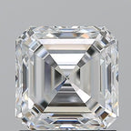 Diamante Naturale Taglio Asscher 1.51ct EX/EX F VVS1 - GIA - 6.35x6.24x4.15mm